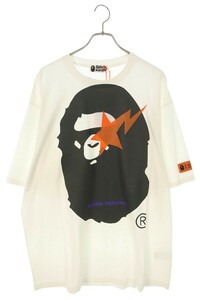 アベイシングエイプ A BATHING APE ヘロンプレストン 001CSI231905C サイズ:XL フロントプリントTシャツ 中古 HJ12