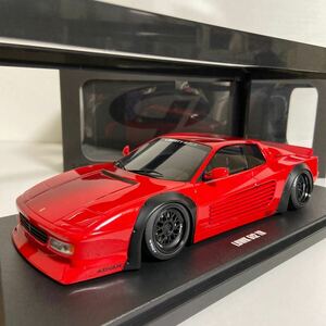 ★GTスピリット／GT Spirit：1/18 フェラーリ 512 TR リバティーウォーク／Ferrari 512 TR by LBWK 2022 Testarossa (RED) ★未展示モデル