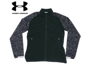 ☆UNDER ARMOUR　☆アンダーアーマー　☆ミリタリー　☆ラグラン袖　☆ジップアップジャケット　☆カーキ　☆モスグリーン　☆春夏用　☆M