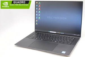 Quadro T2000 Max-Q 中古美品 FHD 15.6型 DELL Precision 5550 Windows11 Xeon W-10855M 32GB/ NVMe 512GB-SSD カメラ 無線Wi-Fi6 管:1332f