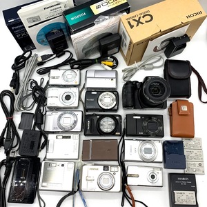 【AF-3】通電確認有　Panasonic　RICOH　FUJIFILM　Canon　OLYMPUS　MINOLTA　CASIO　PENTAX　デジタルカメラ14台　おまとめ　現状品