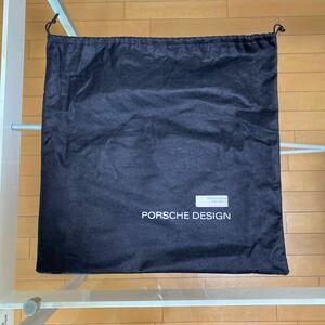 【PORSCHE DESIGN】ポルシェデザイン　バッグ収納袋　巾着袋 布袋 BLACK/黒　36.5×36.5cm