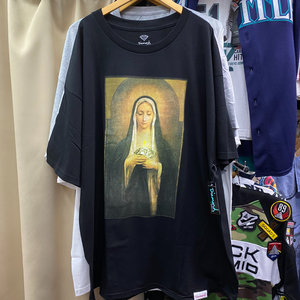 送料無料【3XL】Diamond Supply Co. 正規品 ダイヤモンドサプライ HIPHOP Tシャツ ティーシャツ ピスタグ付き 絵画風 ブラック 