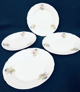 ローゼンタール Rosenthal クラシックローズ Classic Rose プレート 20cm 4枚 中古 保管品 現状品