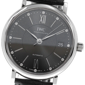 IWC IWC SCHAFFHAUSEN IW458102 ポートフィノ オートマティック 37 12Pダイヤ 自動巻き ボーイズ 保証書付き_816766