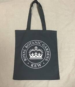 未使用　英国王立植物園　キューガーデン　トートバッグ　グレー　Kew Garden Tote Bag ロンドン