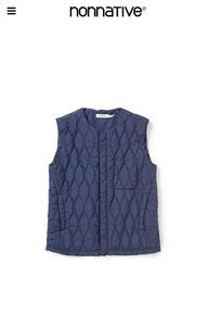 nonnative EXPLORER PUFF VEST POLY TAFFETA DICROS dew