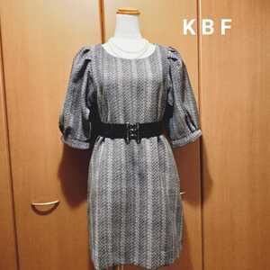 美品 高級感 ストレートライン KBF ミニ ワンピース 