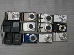 #4191 LUMIX 10set まとめ ルミックス DMC-TZ35 TZ5 TZ7 TZ3 ZX1 FX40 Exilim EX-Z250 Z1200 コンデジ casio