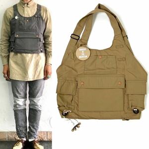 未使用 Mountain Research マウンテンリサーチ Field Apron フィールド エプロン MTR-2233 ベージュ 前掛 ベスト VEST ジェネラルリサーチ