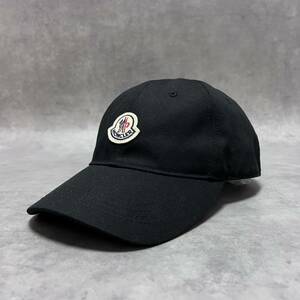 美品 正規品 MONCLER モンクレール ベースボールキャップ ブラック