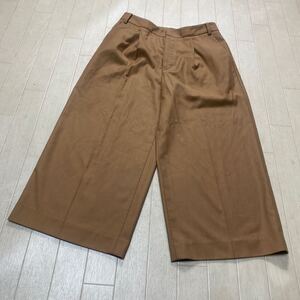 4033☆ Spick&span スピック&スパン ボトムス パンツ ガウチョパンツ ワイドパンツ レディース 38 ベージュ 無地