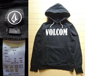 【VOLCOM】ロゴ スウェットパーカー ブラック SIZE:SMALL (ボルコム)