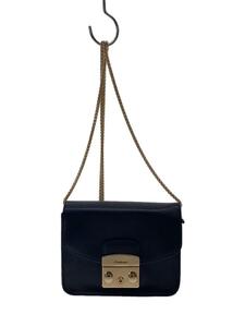 FURLA◆チェーンミニショルダーバッグ/-/BLK