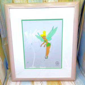 限定品 レア★ピーターパン Peter Pan ティンカーベル Tinker Bell セル画 セリグラフィー ★ディズニー Disney TDL 絵 絵画 額縁 証明書