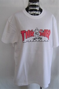 セール20%off スラッシャー THRASHER GONZ ゴンズ MAGロゴ Tシャツ 半袖 白 XL TH91245 メンズ レディース スケボー スケートボード 新品