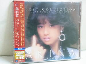 ■中森明菜■ CD　2枚組 /　BEST COLLECTION -LOVE SONGS & POP SONGS-　WPCL1117/8　/ 中古　ベストコレクション　30周年記念　帯あり