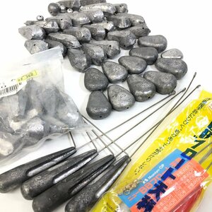 K【1円～ 錘 まとめ 約5kg】オモリ 錘 12号 20号 25号 30号 フロート天秤 約5kg まとめ 釣り 鉛 未使用含む 六角