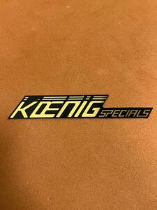 日本国内　正規品　当時物　本物　ケーニッヒ　スペシャルズ　KOENIG SPECIALS エンブレム　ステッカー　シール　ベンツ　フェラーリ　金