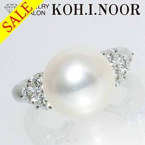 《SALE》ミキモト アコヤパール 10.1nn ダイヤモンド 0.43ct プラチナ PT950 リング 7号 メーカー箱 MIKIMOTO 真珠 パール