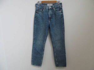 (55427)H＆M　エイチアンドエム　レディース　デニム　パンツ　ジーンズ　スリム　ブルー　EUR/34　USED