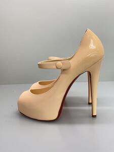 Christian Louboutin◆ハイヒールパンプス/37.5/BEG/エナメル