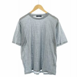 トゥモローランド TOMORROWLAND Tシャツ カットソー ボーダー 半袖 M 青 ブルー /NQ メンズ