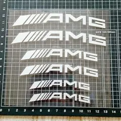 キャリパーステッカー 適合AMG ホワイト, AMG (アーチ)