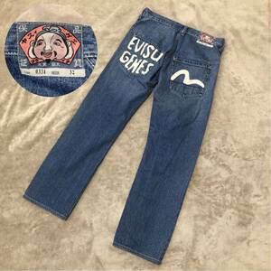 希少★EVISU エヴィス デニムパンツ ジーンズ LOT 0331 GENES カモメ サイズ32 ヴィンテージ JAPON