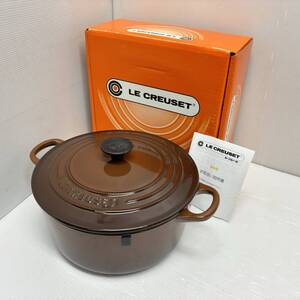 C4318★未使用品 Le Creuset ル・クルーゼ IH対応 ホーロー鍋★ココットロンド 22㎝★