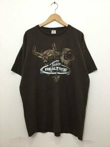 DELTA デルタ REALTREE リアルツリー リアルアニマル 半袖Tシャツ 鹿 メンズXL〜 茶系 アニマルプリント 鹿柄