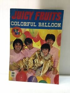 ●レア● ジューシィ・フルーツ ツアーパンフレット「カラフルバルーン」 80年代 JUICY FRUITS バンド