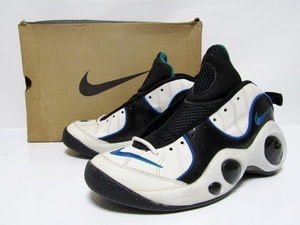 95年製 NIKE ZOOM FLIGHT 95 OG WHITE ROYAL EMERALD 130248-142 10us 28cm ナイキ エア ズームフライト オリジナル 白青緑 デッド 新品