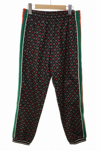 グッチ GUCCI 19AW GGスター ジャージ トラック パンツ サイズS 575735 XJBA6 シェリーライン 星 総柄 【ブランド古着ベクトル】☆AA★2501