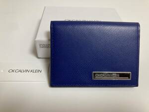 CK CALVIN KLEIN カルバンクライン レザー パスケース　カードケース 817632 コン 定価9900円 正規品★新品