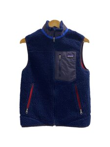 patagonia◆RETRO X VEST/フリースベスト/XS/ポリエステル/ネイビー/使用感有/23047