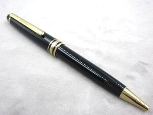 ■【執筆確認済】 MONTBLANC モンブラン マイスターシュテュック　ブラック×ゴールド系 ボールペン ツイスト式 コレクショ ブランド品