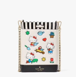 2025春夏新作　【限定コラボ】　US限定　Kate Spade Hello Kitty X Ksny Phone Crossbody　KK224　　LAから最新本物をお届け！