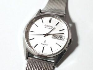 【Yy1☆】SEIKO/セイコー◇TYPEⅡ/タイプⅡ/7122-7020/QGP190◇1980年製♂クオーツ/デイデイト/シルバー