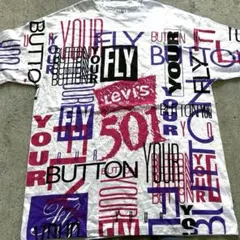 90s levis 501 YOUR BUTTON FLY Tシャツ