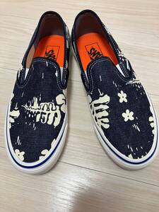 【新品】VANS アナハイム アロハ ハイビスカス柄 スリッポン 26cm NAVY Anaheim Factory Collection / Standard California 取り扱い①