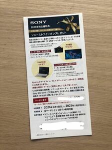 SONY ソニーストアクーポン 株主優待 利用期限2025/5/31