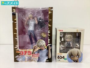 10 D 【現状】 名探偵コナン ねんどろいど フィギュア 834 安室透,1/8 スケール 塗装済完成品 安室透 フィギュア 計2点