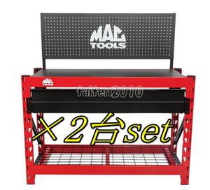 ＼新品！2台！条件付き送料無料／☆★Mac Tools ペグボード付きワークベンチラック♪マックツール作業台！工具収納棚付き作業台！！