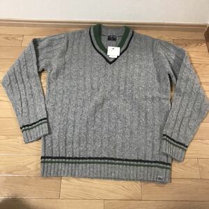 stussy ステューシー　セーター　sk8 ストリート　グレー　確実本物　XL 新品タグ付き