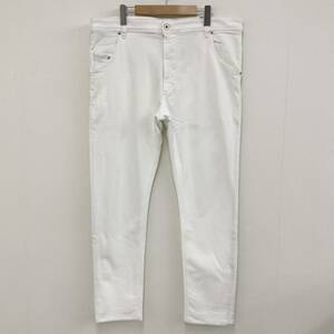 DIESEL Jogg Jeans KROOLEY-T ジョグジーンズ ホワイト 白 メンズ W40 大きいサイズ ディーゼル スウェットパンツ ジョガーパンツ 3060217