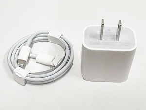 純正新品 Apple 20W USB-C電源アダプタ(A2305) USB-C - Lightningケーブル アップル未使用品