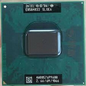 Intel Core 2 Duo P9600 SLGE6 2C 2.67GHz 6MB 25W Socket P AW80576SH0676MG