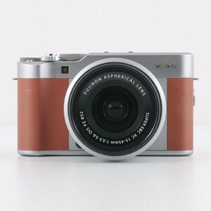 1円～ FUJIFILM フジフィルム ミラーレス一眼カメラ X-A5　/　SUPER EBC XC 15-45mm 3.5-5.6 OIS PZ　【電源ON確認】