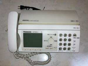 【FAX動作も確認済み】Panasonic 電話 ファックス FAX KX-PW606-W